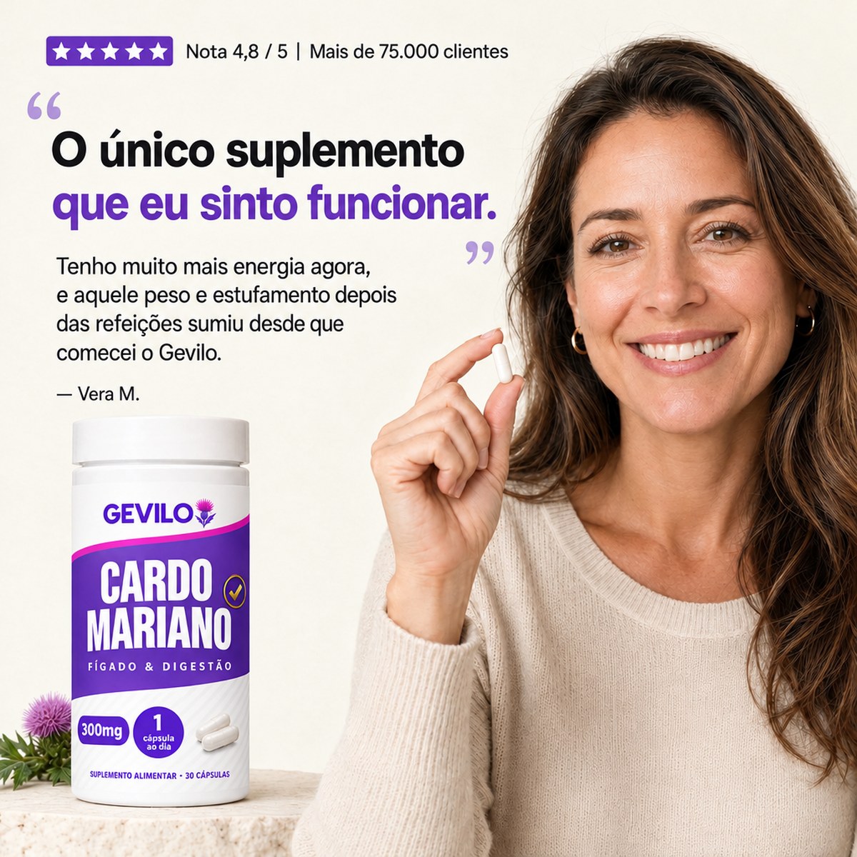 Gevilo® Cardo-Mariano Fígado & Digestão – imagem 5